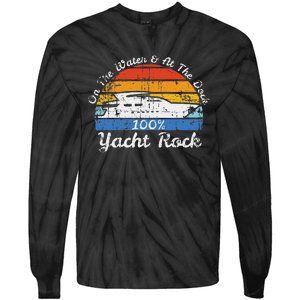 Distressed Retro Yacht Rock Tie-Dye Long Sleeve Shirt