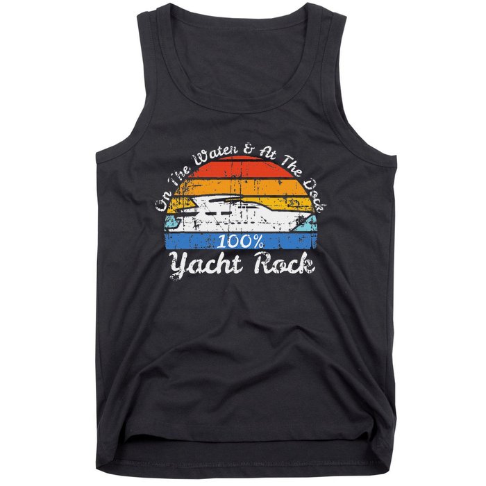 Distressed Retro Yacht Rock Tank Top