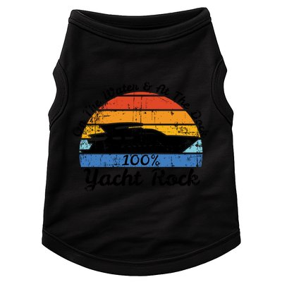 Distressed Retro Yacht Rock Gift Doggie Tank