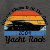 Distressed Retro Yacht Rock Gift Vector Backpack
