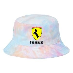 Dachshund Racing Yellow Tie Dye Newport Bucket Hat