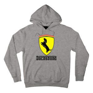 Dachshund Racing Yellow Tall Hoodie