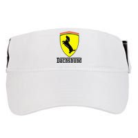 Dachshund Racing Yellow Adult Drive Performance Visor