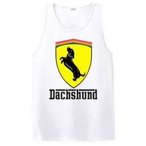 Dachshund Racing Yellow PosiCharge Competitor Tank