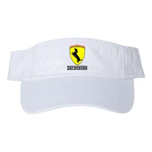 Dachshund Racing Yellow Valucap Bio-Washed Visor