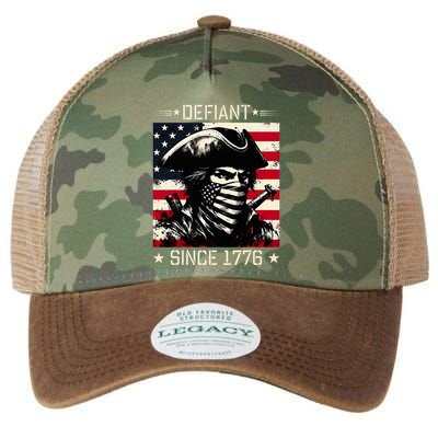 Defiant Since 1776 Veterans Day 4th Of July Usa Legacy Tie Dye Trucker Hat