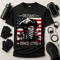Defiant Since 1776 Veterans Day 4th Of July Usa Cooling Performance Crew T-Shirt