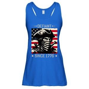 Defiant Since 1776 Veterans Day 4th Of July Usa Ladies Essential Flowy Tank