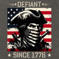 Defiant Since 1776 Veterans Day 4th Of July Usa Cotton Canvas Backpack
