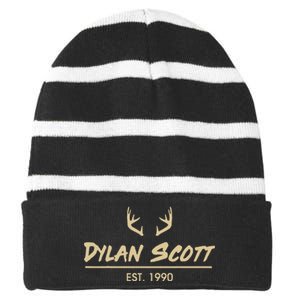 Dylan Scott 1990 Striped Beanie with Solid Band