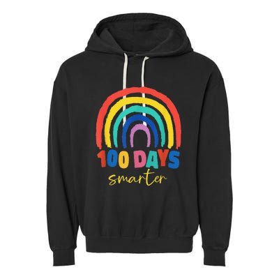 Days Smarter 100th Day 100 Days Smarter  Garment-Dyed Fleece Hoodie