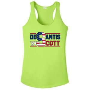 Desantis Scott 2024 Election USA Ladies PosiCharge Competitor Racerback Tank