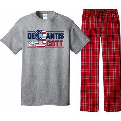 Desantis Scott 2024 Election USA Pajama Set