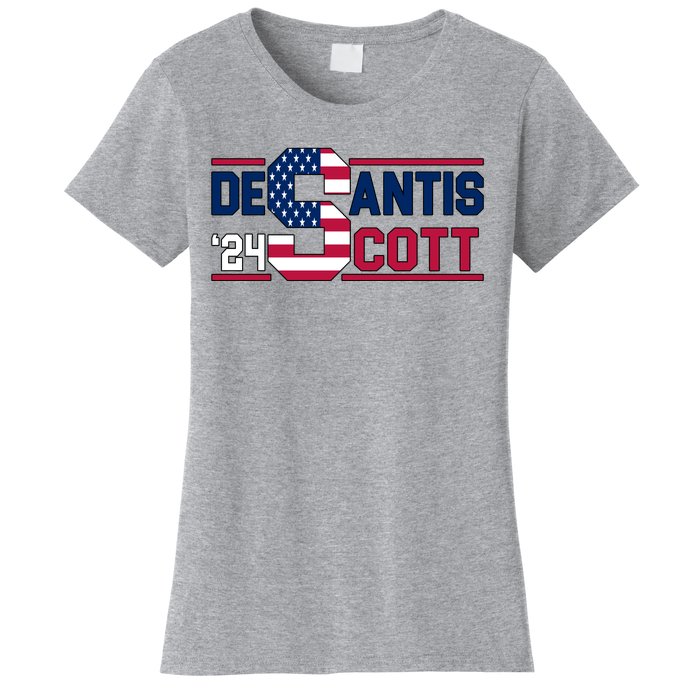 Desantis Scott 2024 Election USA Women's T-Shirt