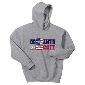 Desantis Scott 2024 Election USA Kids Hoodie