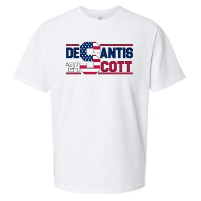 Desantis Scott 2024 Election USA Sueded Cloud Jersey T-Shirt