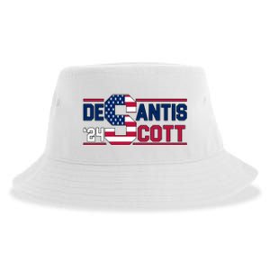 Desantis Scott 2024 Election USA Sustainable Bucket Hat