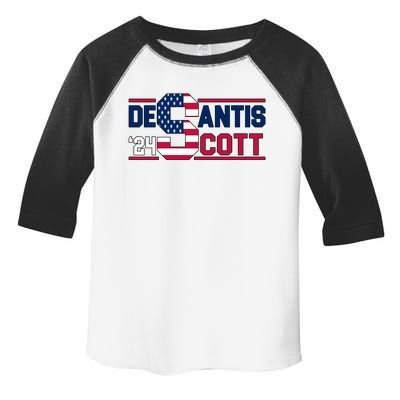 Desantis Scott 2024 Election USA Toddler Fine Jersey T-Shirt