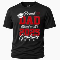 Dad Senior 2025 Proud Dad Of A Class Of 2025 Graduate Cooling Performance Crew T-Shirt