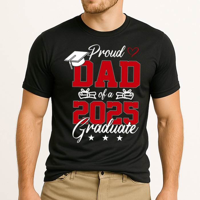 Dad Senior 2025 Proud Dad Of A Class Of 2025 Graduate Cooling Performance Crew T-Shirt