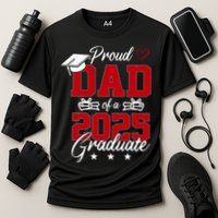 Dad Senior 2025 Proud Dad Of A Class Of 2025 Graduate Cooling Performance Crew T-Shirt