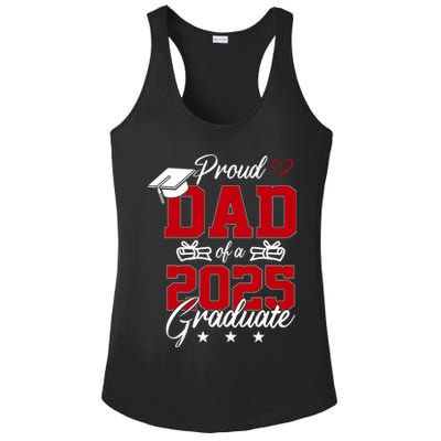 Dad Senior 2025 Proud Dad Of A Class Of 2025 Graduate Ladies PosiCharge Competitor Racerback Tank