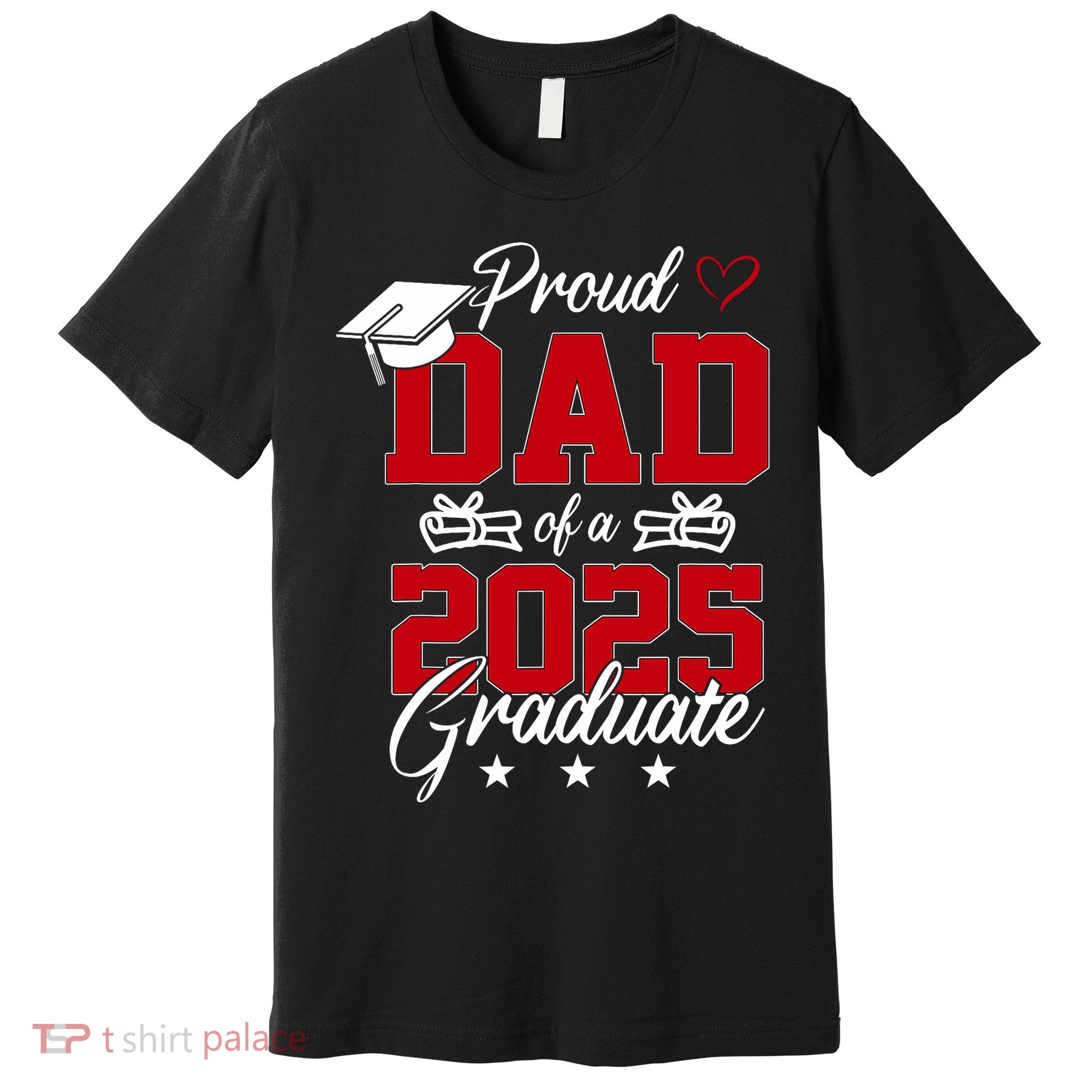 Dad Senior 2025 Proud Dad Of A Class Of 2025 Graduate Premium T-Shirt