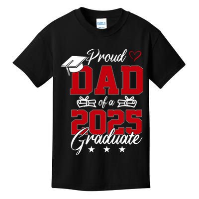 Dad Senior 2025 Proud Dad Of A Class Of 2025 Graduate Kids T-Shirt