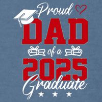 Dad Senior 2025 Proud Dad Of A Class Of 2025 Graduate Garment-Dyed Sweatshirt