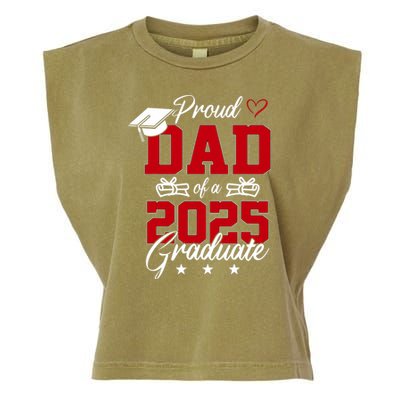 Dad Senior 2025 Proud Dad Of A Class Of 2025 Graduate Garment-Dyed Women's Muscle Tee