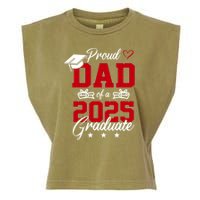 Dad Senior 2025 Proud Dad Of A Class Of 2025 Graduate Garment-Dyed Women's Muscle Tee