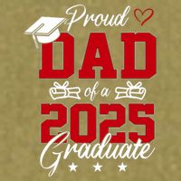 Dad Senior 2025 Proud Dad Of A Class Of 2025 Graduate Garment-Dyed Women's Muscle Tee
