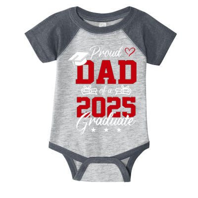 Dad Senior 2025 Proud Dad Of A Class Of 2025 Graduate Infant Baby Jersey Bodysuit