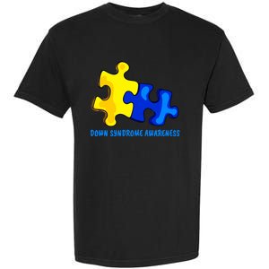 Down Syndrome 21 March Puzzle Down Syndrome Awareness Day Garment-Dyed Heavyweight T-Shirt