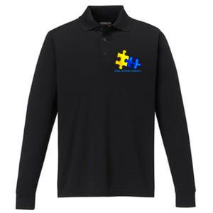 Down Syndrome 21 March Puzzle Down Syndrome Awareness Day Performance Long Sleeve Polo