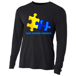 Down Syndrome 21 March Puzzle Down Syndrome Awareness Day Cooling Performance Long Sleeve Crew