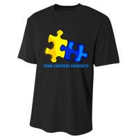 Down Syndrome 21 March Puzzle Down Syndrome Awareness Day Performance Sprint T-Shirt