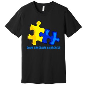 Down Syndrome 21 March Puzzle Down Syndrome Awareness Day Premium T-Shirt