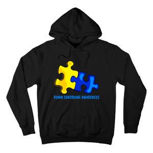 Down Syndrome 21 March Puzzle Down Syndrome Awareness Day Tall Hoodie