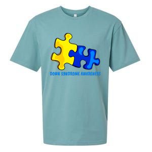 Down Syndrome 21 March Puzzle Down Syndrome Awareness Day Sueded Cloud Jersey T-Shirt