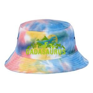 Dada Saurus 2 Dad Dinosaur Xmas Dadasaurus Fathers Day Gift Tie Dye Newport Bucket Hat