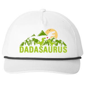 Dada Saurus 2 Dad Dinosaur Xmas Dadasaurus Fathers Day Gift Snapback Five-Panel Rope Hat