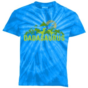 Dada Saurus 2 Dad Dinosaur Xmas Dadasaurus Fathers Day Gift Kids Tie-Dye T-Shirt