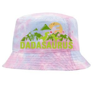 Dada Saurus 2 Dad Dinosaur Xmas Dadasaurus Fathers Day Gift Tie-Dyed Bucket Hat