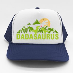 Dada Saurus 2 Dad Dinosaur Xmas Dadasaurus Fathers Day Gift Trucker Hat