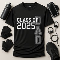 Dad Senior 2025 Proud Dad Of A Class Of 2025 Graduate Father Cooling Performance Crew T-Shirt