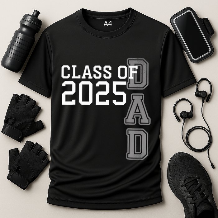 Dad Senior 2025 Proud Dad Of A Class Of 2025 Graduate Father Cooling Performance Crew T-Shirt