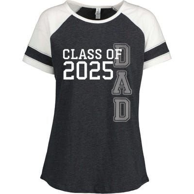 Dad Senior 2025 Proud Dad Of A Class Of 2025 Graduate Father Enza Ladies Jersey Colorblock Tee