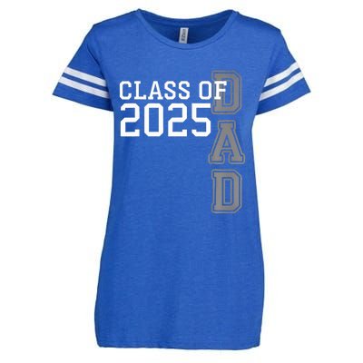 Dad Senior 2025 Proud Dad Of A Class Of 2025 Graduate Father Enza Ladies Jersey Football T-Shirt