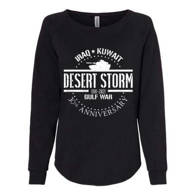 Desert Storm 30th Anniversary 1991 Gulf War Veteran Military Womens California Wash Sweatshirt